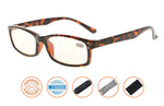 Anti Blue Rays,Reduce Eyestrain,UV Protection,Spring Hinges,Computer Reading Gaming Glasses Unisex