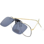 - New Polarized Clip on Mirrored Lens Sunglasses
