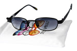 V3145-vp Vintage Retro 90s Hippie Hipster Small Lens Oval Metal Sunglasses