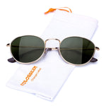 Vintage Round John Lennon Fashion Sunglasses For Men, Metal Frame Polarized Lens UV400 Anti Glare Sun Glasses