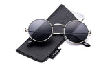 Retro Round Small 48mm Vintage Hippie Round Polaroid Sunglasses Driving Polarized Glasses Steampunk John Lennon Sunglasses