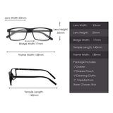 Retro Optical TR Frame Lightweight Spring Hinge Clear Lens Glasses Men Women
