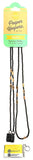Eyeglass Retainer & Sunglass Holder  Wood Beads | Beige Wood, 1pk | w/Microfiber Cloth & Screwdriver