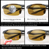 Day Night Photochromic Polarized Sunglasses Men's Sunglasses for Drivers Male Safety Driving Fishing UV400 Glasses