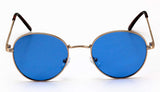 Small Round Vintage Retro Mirror Lenses Classic Sunglasses for Men and Women