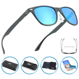 Classic Eyewear 80's Retro Large Horn Rimmed Style UV400 Polarized Sunglasses