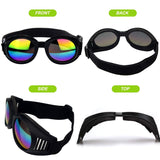 Vintage Aviator Pilot Style Goggles - Classic Aviator Design Goggles Shatterproof Polycarbonate Lens UV 400 Motorcycle Cruiser Scooter Biker Motocross Vented Goggles
