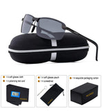 Polarized Sunglasses for Men, UV Protection Sports Sunglasses,Outdoor Eyewear, Metal Frame Sunglasses