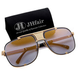 Mens Sunglasses Aviator Designer large Square Retro Fashion Shades
