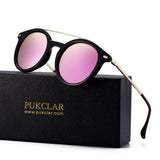Retro Round Polarized Sunglasses for Women Men New Style Fashion Metal Frame pk1015