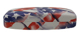 Hard Eyeglass Case For Medium To Large Glasses, Men & Women, In Black Or Flag