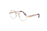 Gothic John Lennon Metal Spring Frame Round Vintage  Steampunk Sunglasses