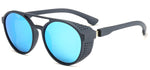 Aviator Round Sunglasses for Men and Women Steampunk Style Inspired Designed PC Frame