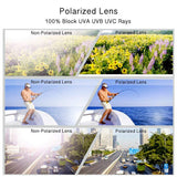 P05 Polarized Sports Sunglasses with Unbreakable Frame for Biking Fishing Running Driving Golf Baseball