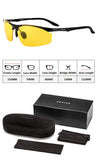 Night Vision Glasses for Driving, Anti-Glare Yellow Lenses Outdoor Sports Man and Women Polarized Shooting Glasses