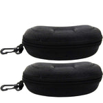 Sport Portable Travel Zipper Sunglasses/Eyesglasses Hard Case Box Bag With Hook
