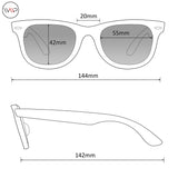 - Double Nose Bridge Square Black Lens Black Frame Sunglasses