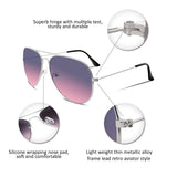 Retro Aviator Sunglasses Gradient Lens Men Women Brand Sunglasses B1100