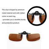Lightweight Polarized Clip-on Flip up Metal Clip Sunglasses Lenses