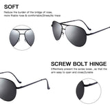 Mens polarized sunglasses Oval Aviator Polarized UV400 Sunglasses Black Blue