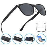 Classic Eyewear 80's Retro Large Horn Rimmed Style UV400 Polarized Sunglasses