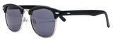 Classic Half Frame Polarized Semi-Rimless Clubmaster Sunglasses (NEERD)