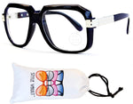 A172-vp Retro Nerd Rectangular Square Aviator Turbo Glasses Eyeglasses