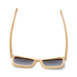 Mens Womens Bamboo Wood Retro Wayfarer Sunglasses With Polarized Lens