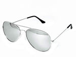 - Aviator Silver Mirror or Color Mirror Metal Frame Sunglasses