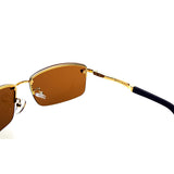 Polarized Spring Hinges Metal Predator Sunglasses UV400 60mm
