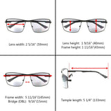 Bifocal Sunglasses for Men Outdoor Sun Readers UV400 Protection