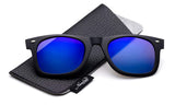 Newbee Fashion - Polarized Clip-On Flip Up Metal Clip Sunglasses Multi Purpose Flash Polarized Lenses (Glasses not included)