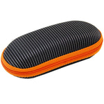 (2PCS) Portable Travel Zipper Sunglasses Hard Case Eyes Glasses Box Bag
