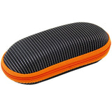 (2PCS) Portable Travel Zipper Sunglasses Hard Case Eyes Glasses Box Bag