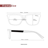 Vintage Polarized Sunglasses for Men Wayfarer Anti-Reflective UV400