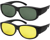 Fit Over Sunglasses With Polarized Lens 100% UV Protection Wear Over Prescription Eyeglasses