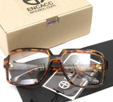 Oversized Square Thick Horn Rimmed Eyeglasses Vintage Inspired Geek Clear Lens