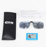Polarized Clip-on Flip up Metal Clip Sunglasses Unbreakable Driving Fishing Cycling