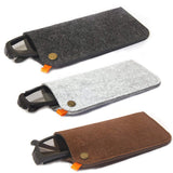 Felt Glasses Case 3 Pack Portable Soft Slip In Eyeglass Glass Sunglasses Pouch Holder