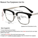 Polarized Clip-on Flip Up Metal Clip Rimless Sunglasses for Prescription Glasses
