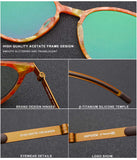 Round Prescription Eyeglasses Glasses Frame Eyewear with Acetate B Titanium for Women Men 9105