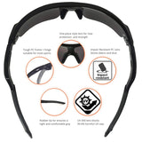 J+S Active PLUS Cycling Outdoor Sports Athlete's Sunglasses, 100% UV protection