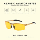Night Vision Glasses for Driving, Polarized HD Yellow Lens for Men, Ultralight Frame