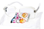 A172-vp Retro Nerd Rectangular Square Aviator Turbo Glasses Eyeglasses