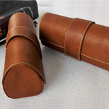 Newest Glasses Case -PU Leather Semi Hard Eyeglass Case -