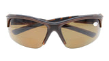 Unisex Sports Bifocal Half Rimless Sunglasses UV400 Protection Outdoor Readingglasses