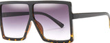 Square Oversized Flat Top Sunglasses for Women and Men