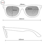 - Flat Top Polarized Lens Square Black Sunglasses for Men