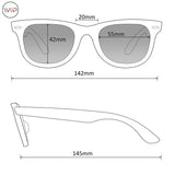 - Flat Top Polarized Lens Square Black Sunglasses for Men