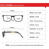 Optical Eyewear Non-prescription Eyeglasses Frame with Clear Lenses ATENE